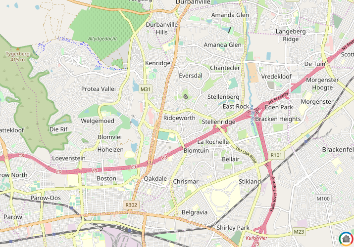 Map location of Ridgeworth